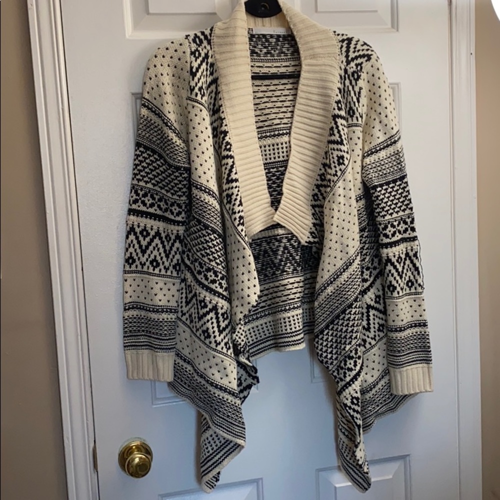 Black and white cardigan